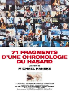  71 Fragments d'une chronologie du hasard